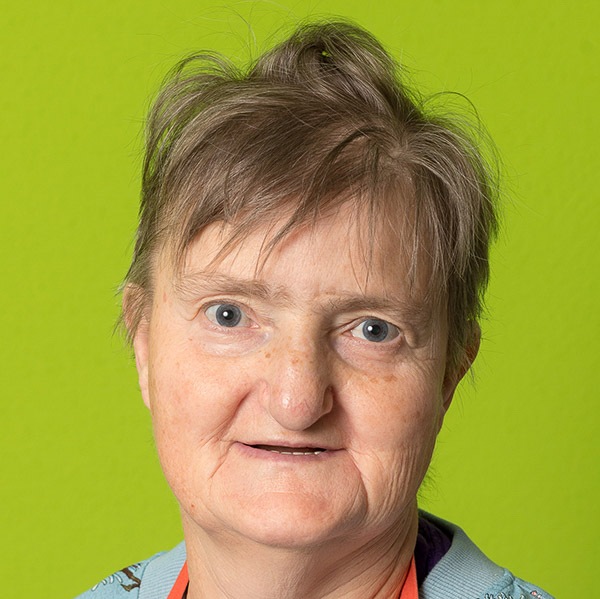 Helga, eine Klientin des Vereins WIR