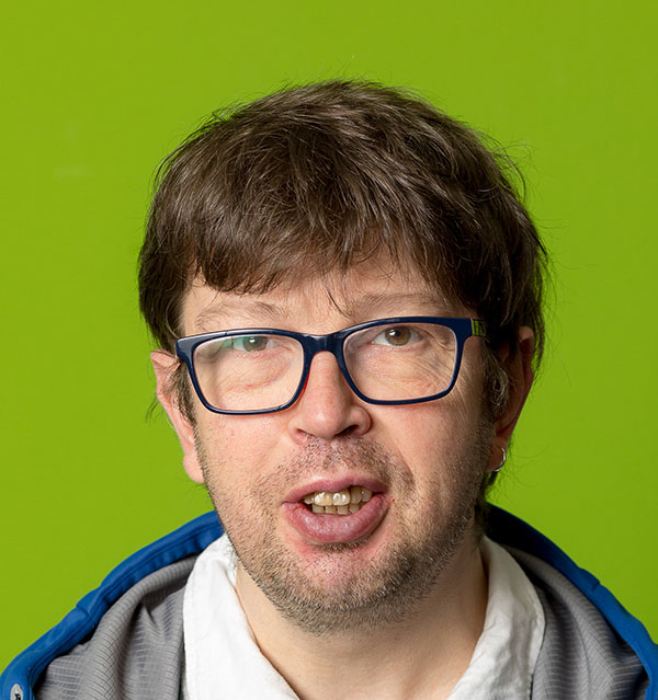 Joe, ein Klient des Vereins WIR